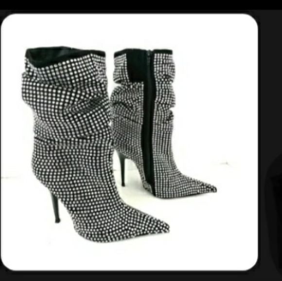 Jeffrey Campbell Cry4U Crystal Slouch Boots - Picture 2 of 6